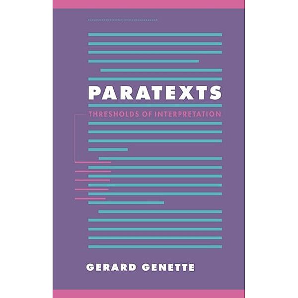Paratexts, Gerard Genette