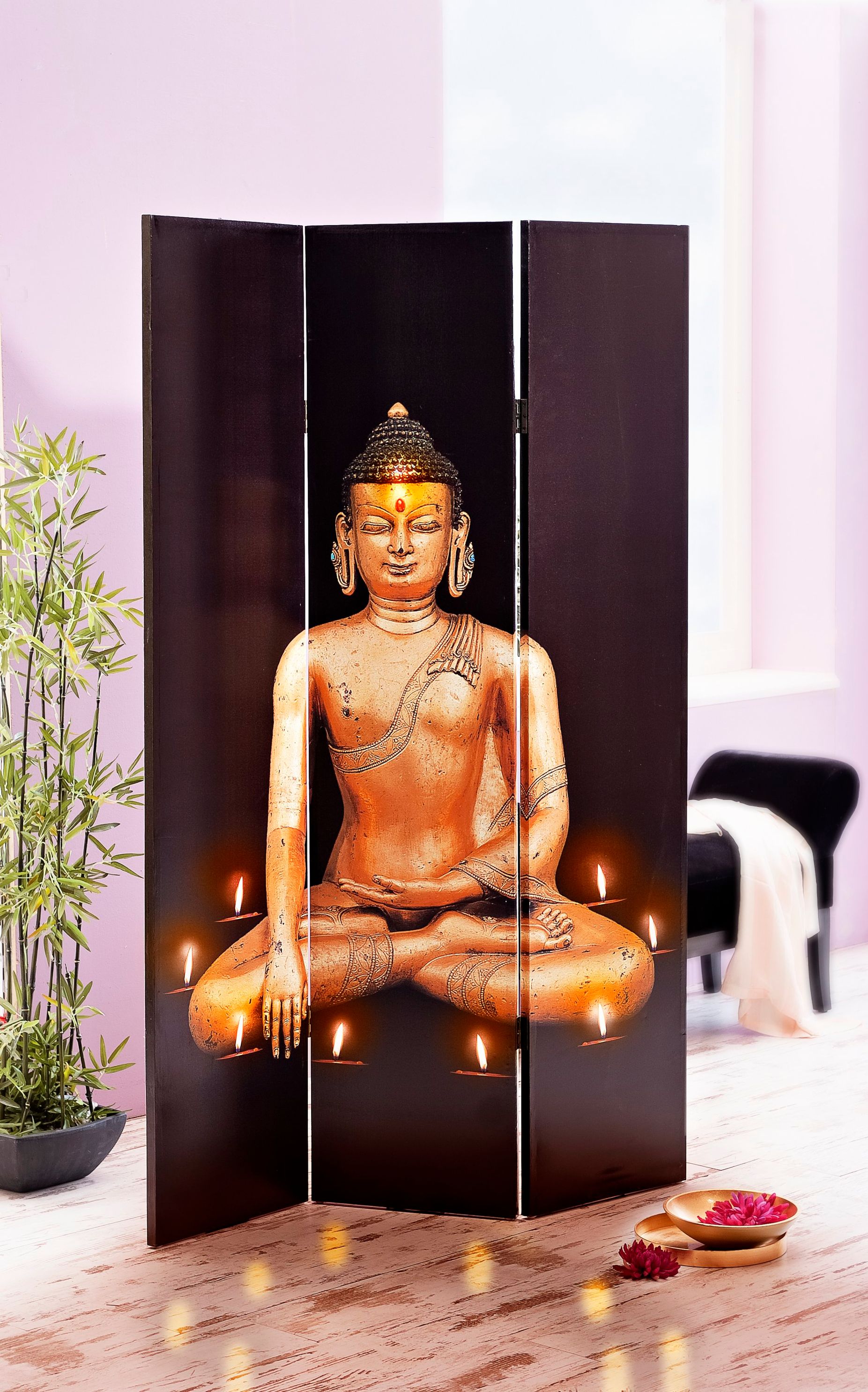 Paravent ''Buddha'' mit LEDs jetzt bei Weltbild.de bestellen