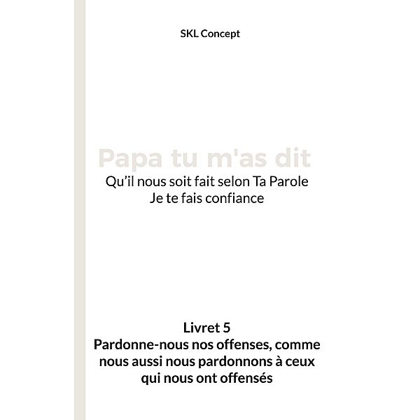 Pardonne-nous nos offenses, comme nous aussi nous pardonnons à ceux qui nous ont offensés, Skl Concept, Issue Médias