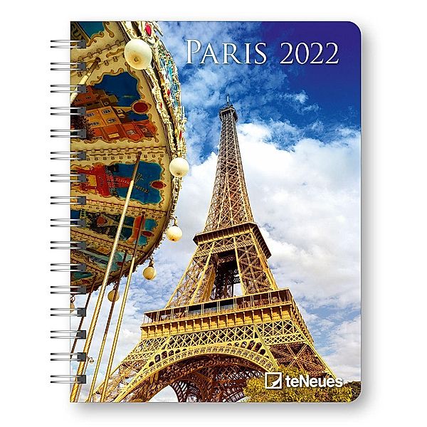 Paris 2022 - Diary - Buchkalender - Taschenkalender - 16,5x21,6