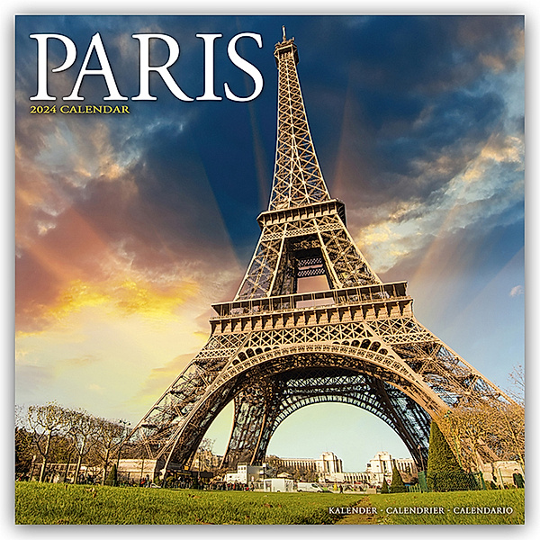 Paris 2024 - 16-Monatskalender, Avonside Publishing Ltd