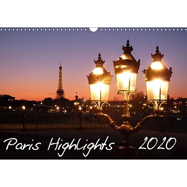 Paris Highlights Wandkalender 2020 DIN A3 quer (Wandkalender 2020 DIN A3 quer), Rafael Polteaux