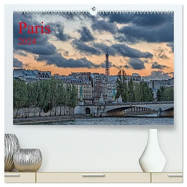 Paris (hochwertiger Premium Wandkalender 2024 DIN A2 quer), Kunstdruck in Hochglanz, Thomas Leonhardy