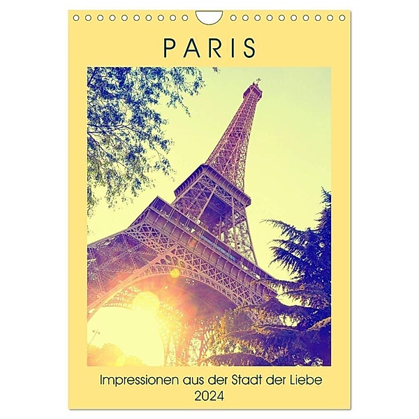 Paris - Impressionen aus der Stadt der Liebe (Wandkalender 2024 DIN A4 hoch), CALVENDO Monatskalender, Christian Müller