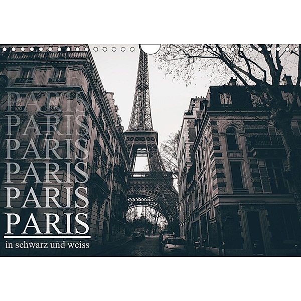 Paris - in schwarz und weiss (Wandkalender 2021 DIN A4 quer), Christian Lindau