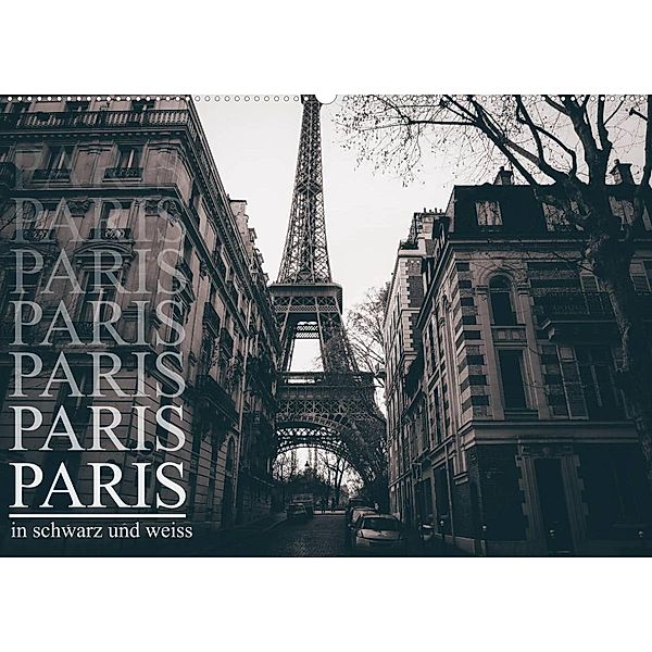 Paris - in schwarz und weiss (Wandkalender 2023 DIN A2 quer), Christian Lindau