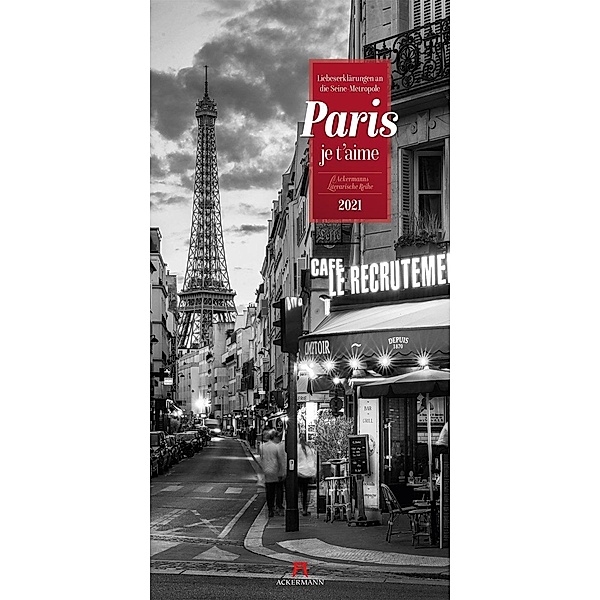 Paris, je t'aime - Literatur-Kalender 2021