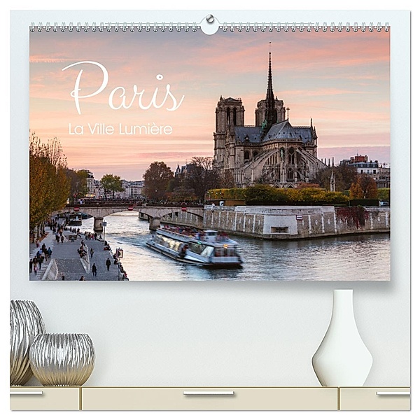 Paris - La Ville Lumière (hochwertiger Premium Wandkalender 2025 DIN A2 quer), Kunstdruck in Hochglanz, Calvendo, Matteo Colombo