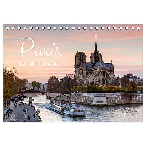 Paris - La Ville Lumière (Tischkalender 2024 DIN A5 quer), CALVENDO Monatskalender, Matteo Colombo