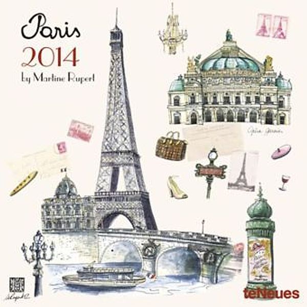 Paris, Mini-Broschürenkalender 2013, Martine Rupert