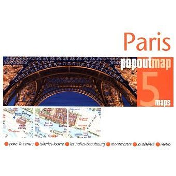 Paris Popout Map, 2 maps