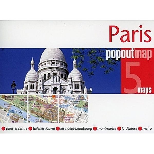 Paris PopOut Map, 5 maps