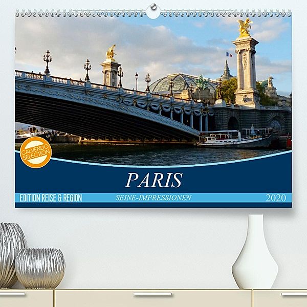 Paris Seine-Impressionen (Premium-Kalender 2020 DIN A2 quer), Gisela Kruse