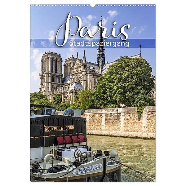 PARIS Stadtspaziergang (Wandkalender 2024 DIN A2 hoch), CALVENDO Monatskalender, Melanie Viola
