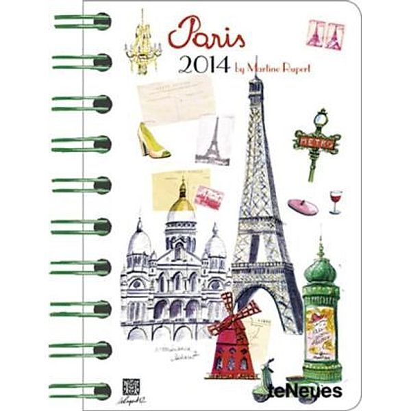 Paris, Taschenkalender Deluxe 2013, Martine Rupert