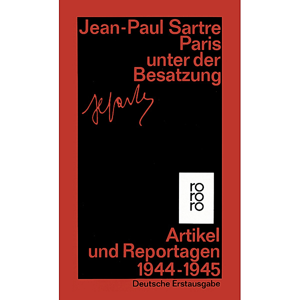 Paris unter der Besatzung, Jean-Paul Sartre