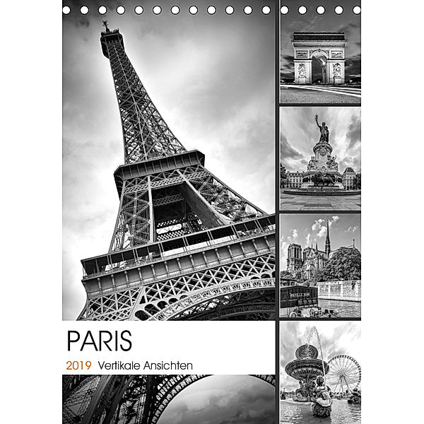 PARIS Vertikale Ansichten (Tischkalender 2019 DIN A5 hoch), Melanie Viola
