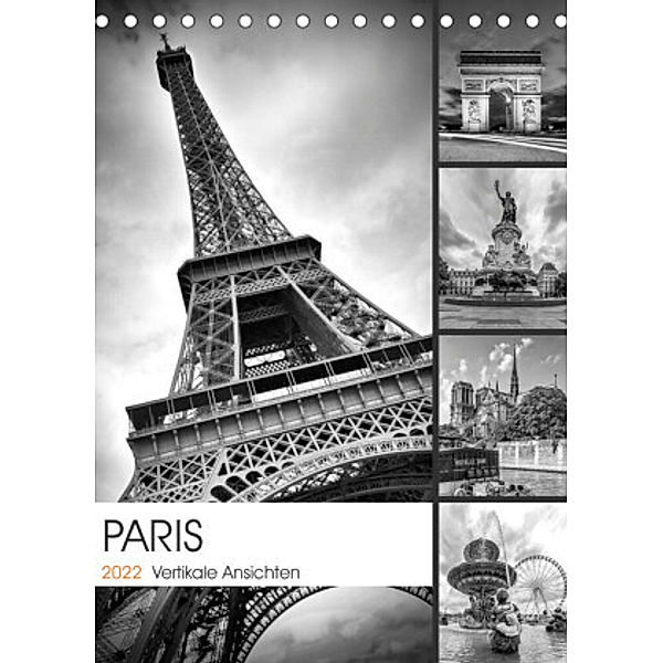 PARIS Vertikale Ansichten (Tischkalender 2022 DIN A5 hoch), Melanie Viola