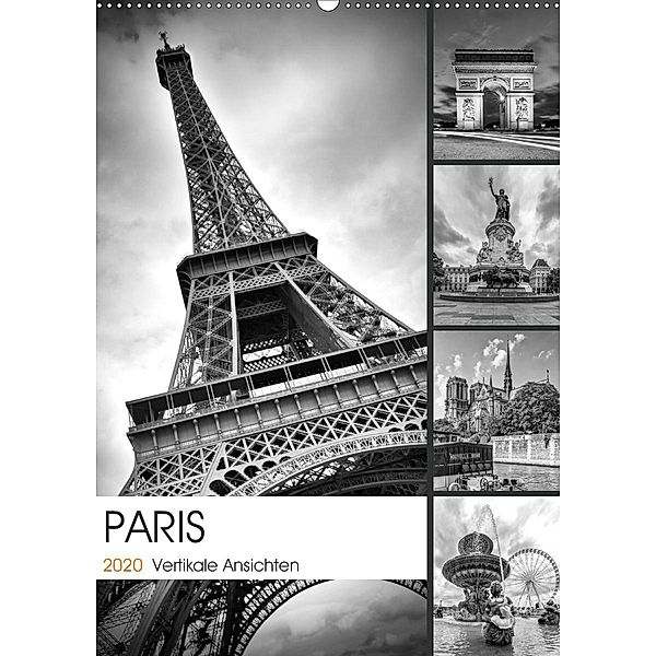 PARIS Vertikale Ansichten (Wandkalender 2020 DIN A2 hoch), Melanie Viola
