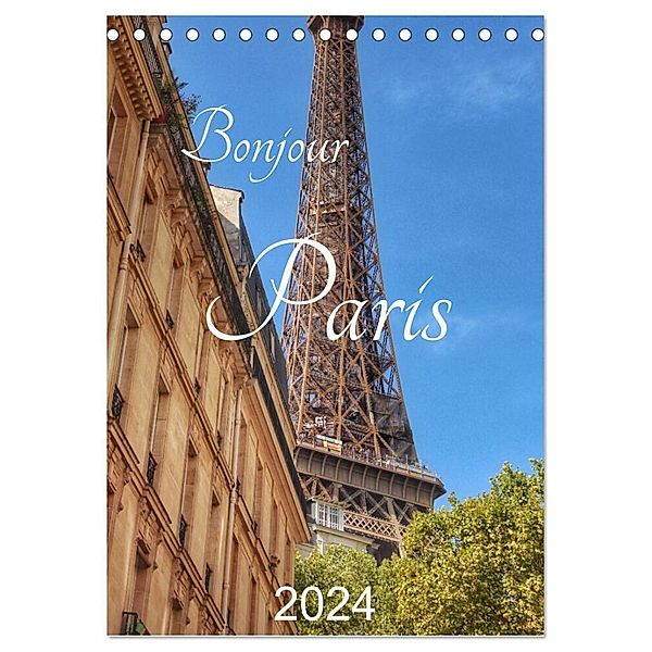 Pariser Ansichten (Tischkalender 2024 DIN A5 hoch), CALVENDO Monatskalender, Christine Wirges