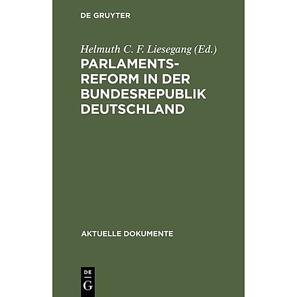 Parlamentsreform in der Bundesrepublik Deutschland