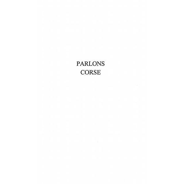 PARLONS CORSE / Hors-collection, Jacques Fusina