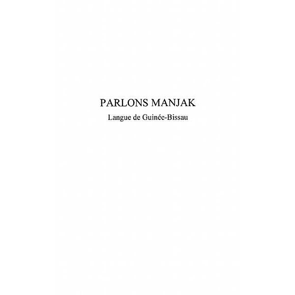 Parlons Manjak / Hors-collection, Lelita Oliveira Benoit