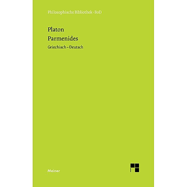 Parmenides / Philosophische Bibliothek Bd.279, Platon