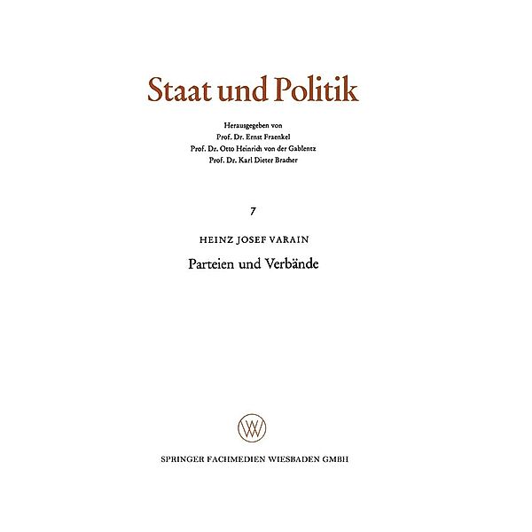 Parteien und Verbände / Staat und Politik Bd.7, Heinz Josef Varain