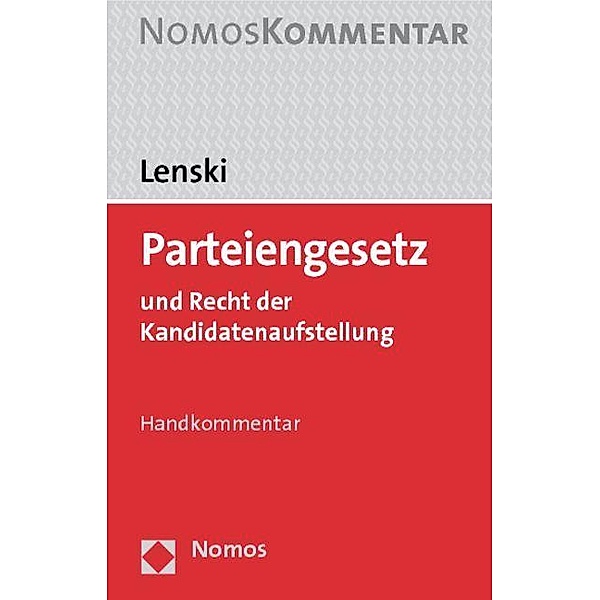 Parteiengesetz (PartG), Kommentar, Sophie-Charlotte Lenski