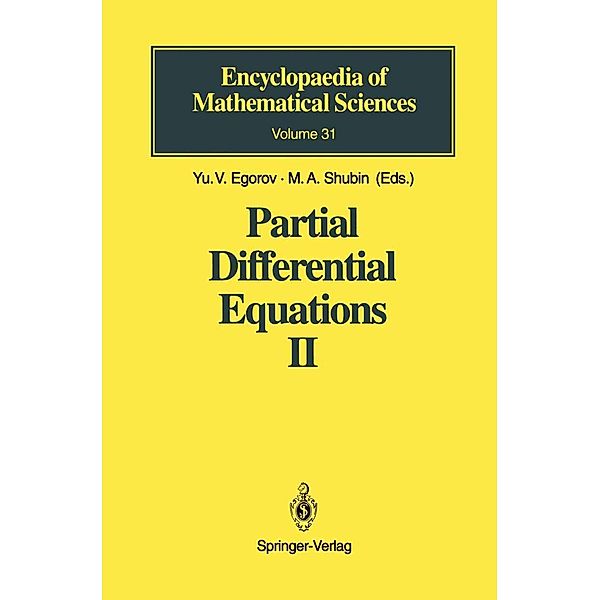 Partial Differential Equations II, Yu. V. Egorov, A. I. Komech, M. A. Shubin