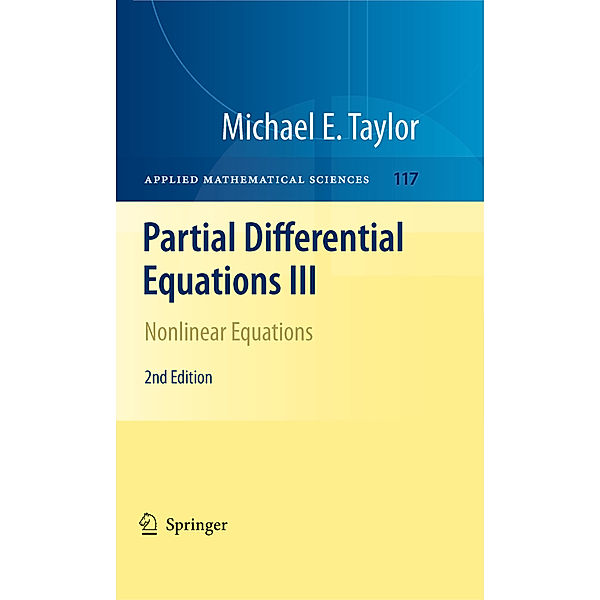 Partial Differential Equations III, Michael E. Taylor