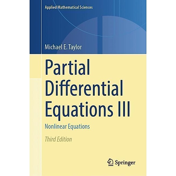 Partial Differential Equations III, Michael E. Taylor