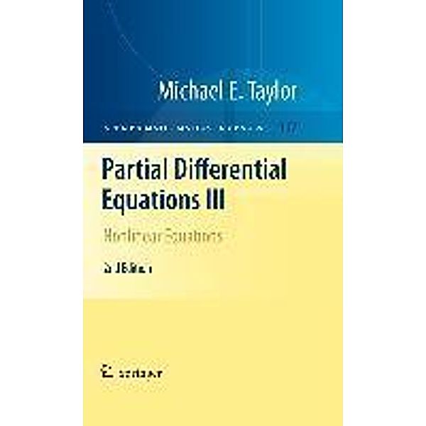 Partial Differential Equations III / Applied Mathematical Sciences Bd.117, Michael E. Taylor