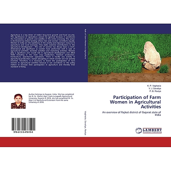 Participation of Farm Women in Agricultural Activities, K. P. Vaghasia, V. J. Savaliya, P. B. Raviya