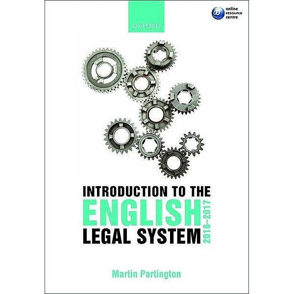 Partington, M: Introd. English Legal System 2016/17, Martin Partington