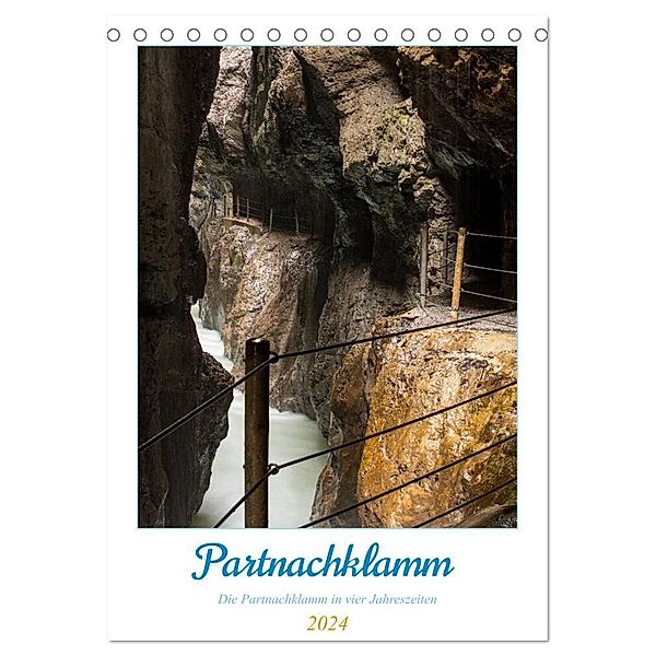 Partnachklamm (Tischkalender 2024 DIN A5 hoch), CALVENDO Monatskalender, Andreas Müller Fotografie