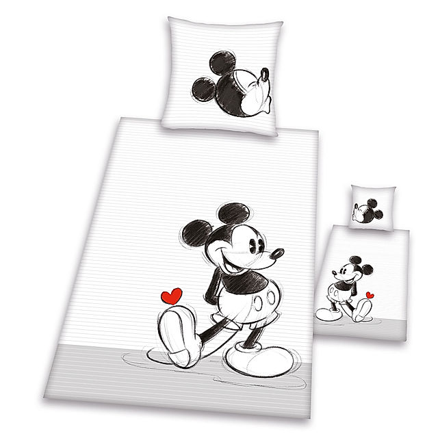 Partner-Bettwäsche Mickey, Größe: 155 x 220 cm | Weltbild.de