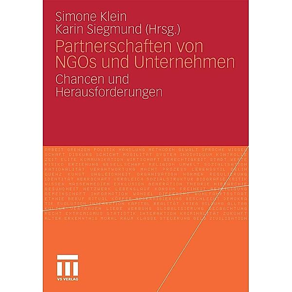 Partnerschaften von NGOs und Unternehmen, Simone Klein, Karin Siegmund