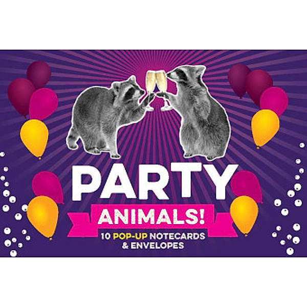 Party Animals! Pop up Notecard Collection