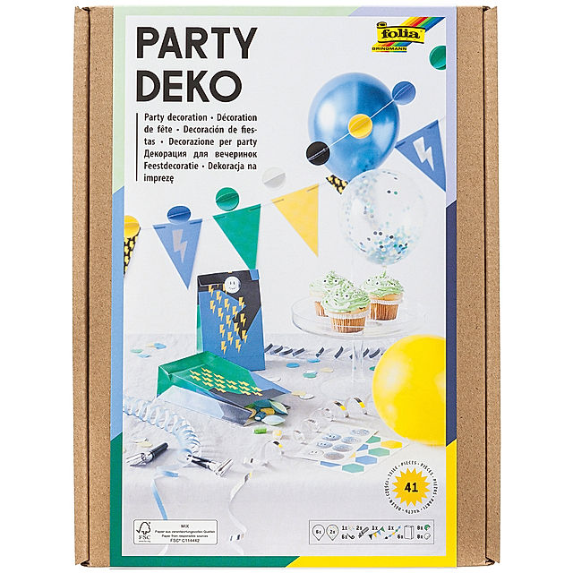 Party-Box DEKO BOYS 40-teilig in bunt kaufen | tausendkind.de