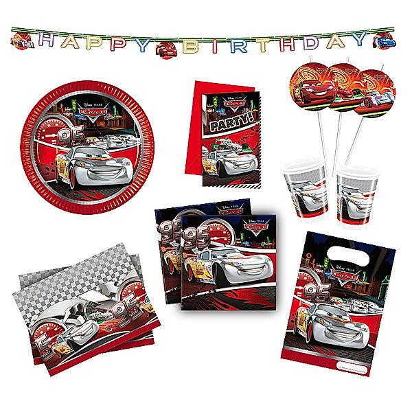 Party-Set Cars Silver Edition