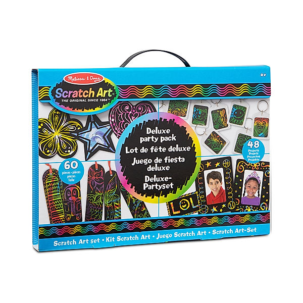 Melissa & Doug Party-Set SCRATCH ART - DELUXE 50-teilig