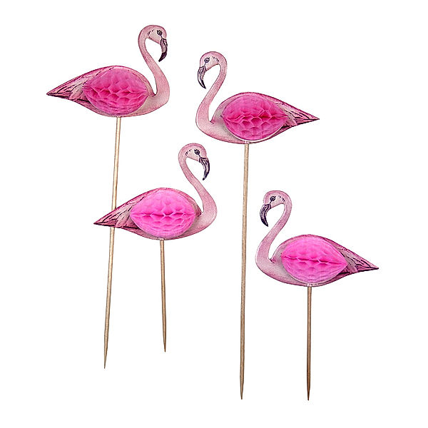 talking tables Partypicker TRULY FLAMINGO 12er-Pack in pink