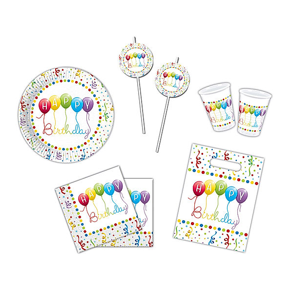 Partyset (Design: Happy Birthday)