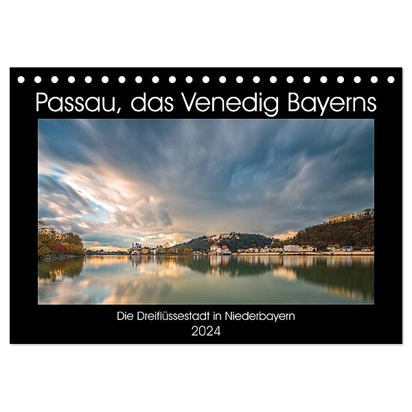 Passau, das Venedig Bayerns (Tischkalender 2024 DIN A5 quer), CALVENDO Monatskalender, Christian Haidl