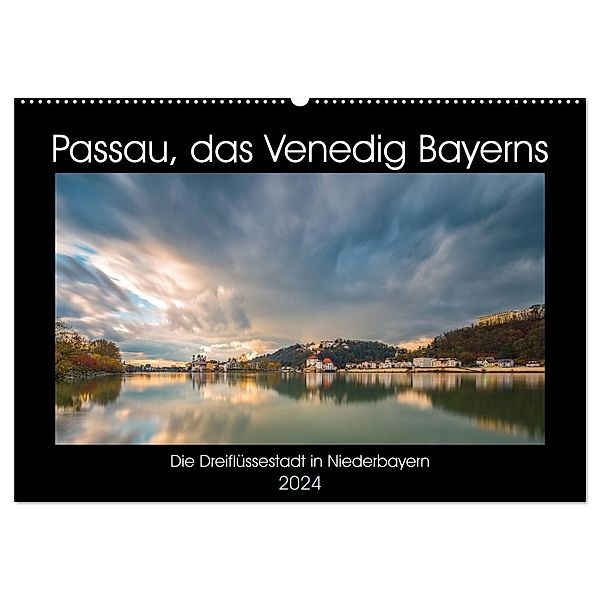 Passau, das Venedig Bayerns (Wandkalender 2024 DIN A2 quer), CALVENDO Monatskalender, Christian Haidl