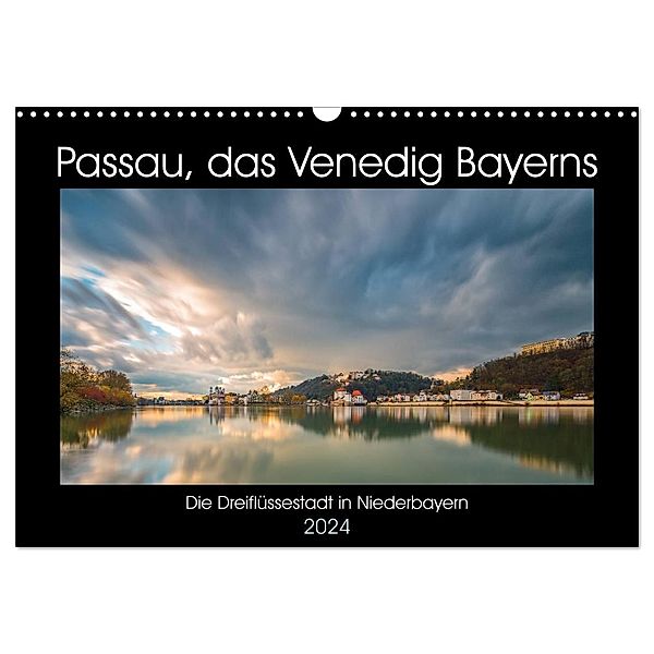 Passau, das Venedig Bayerns (Wandkalender 2024 DIN A3 quer), CALVENDO Monatskalender, Christian Haidl