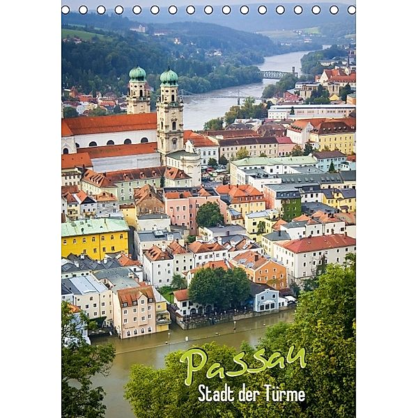 Passau - Stadt der Türme (Tischkalender 2014 DIN A5 hoch)