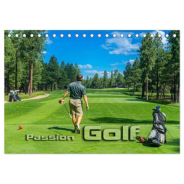 Passion Golf (Tischkalender 2024 DIN A5 quer), CALVENDO Monatskalender, Renate Bleicher